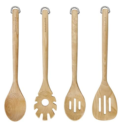 Image of KitchenAid 4pc Birchwood Tool Set, Natural
