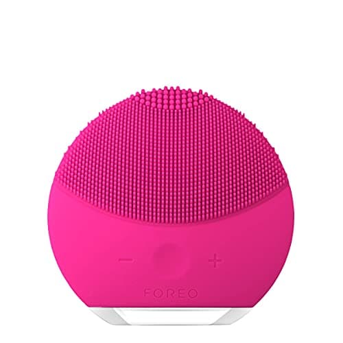 Image of FOREO LUNA mini 2 Facial Cleansing Brush - Travel Accessories - Face Massager Electric - All Skin Types Ultra-hygienic Skincare - Simple Face Wash - Silicone Electric Face Cleanser - Fuchsia