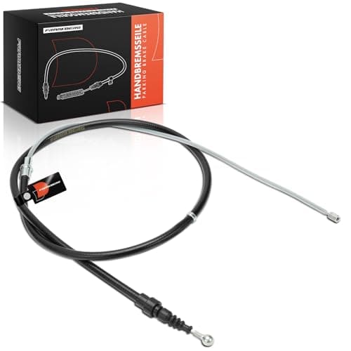 Image of Frankberg Handbrake Cable Rear Compatible with Polo 9A 9N Fabia II 542 Ibiza III 6L1 Fabia I 6Y2 Polo Saloon 9A2 9A4 9A6 9N2 Replace# 6Q0609721F