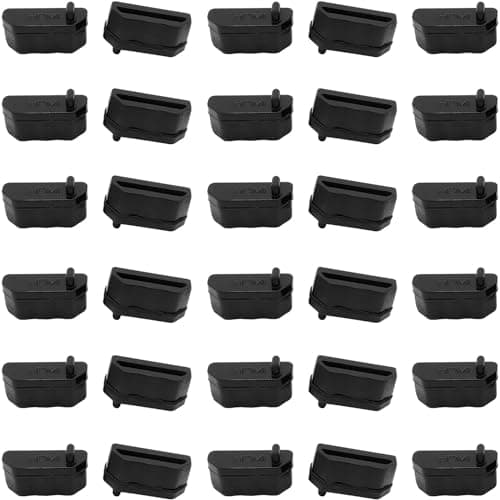 Image of 30pcs HDMI Silicone Anti Dust Cap Cover Plugs, HDMI Female Port Dustproof Plug Soft Protector Stopper, for TV,Laptop Computers etc,Black