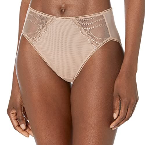 Image of Wacoal Women's Evocative Edge Hi Cut Brief Panty, Roebuck, S