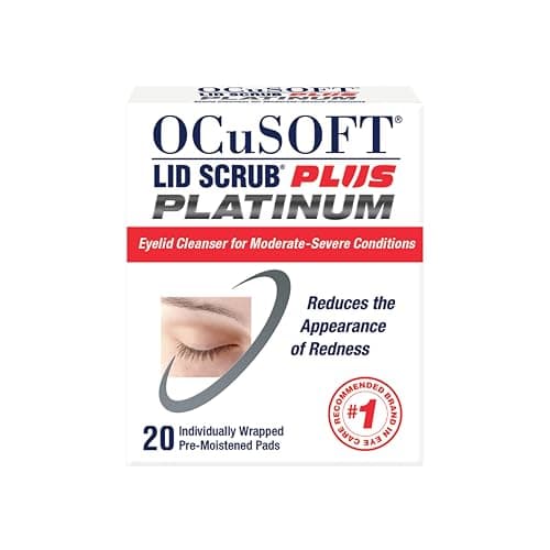 Image of OCuSOFT Lid Scrub Plus Platinum Extra Strength Eyelid Cleanser - Leave-On Formula Eyelid & Eyelash Cleanser