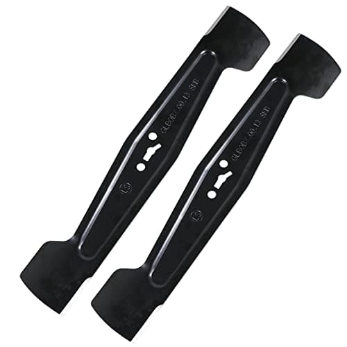 Image of Spares2go Metal Blade for Spear & Jackson S4037CR 40v Cordless Lawnmower (37cm, Pack of 2)