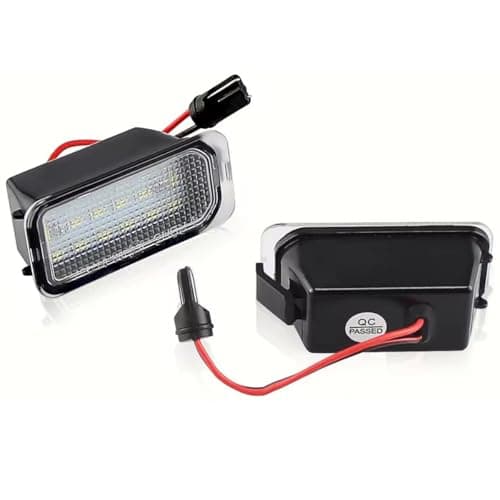 Image of License Plate Light Compatible for Ford KUGA S MAX MONDEO MK4 MK5 MK2 FIESTA 2008-2019 FOCUS Compatible For Jaguar XJ (X351) 09-16 XF (X250) 07-15 ABS Plastic 12V LED Number Plate Light Pack 2