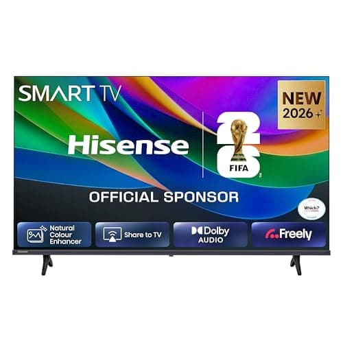 Image of Hisense 32" 32E4STUK LED Full HD Smart TV with Freely, Netflix, Disney+ and YouTube - Natural Colour Enhancer, Dolby Audio, Share to TV, Noise Reduction, Game Mode, DTS Virtual: X, Smart Home Ready