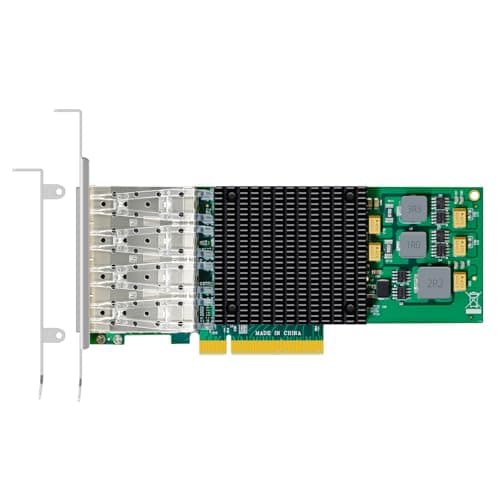 Image of GLOTRENDS ST7322 4-Port 10Gb SFP+ Network Card (Ethernet PCIE NIC) with Broadcom BCM57840 Controller, PCIe 3.0 X8 Interface