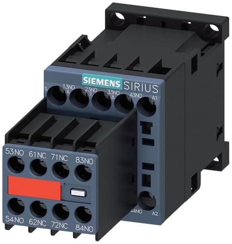 Image of Siemens Auxiliary Contactor 6 NA + 2NC DC 24 V S00 Screw