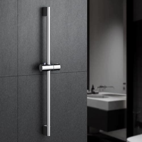 Image of MORADO Shower Riser Rail 70cm, Stainless Steel Shower Slider Bar with 360 Degree Adjustable Shower Head Holder,Chrome