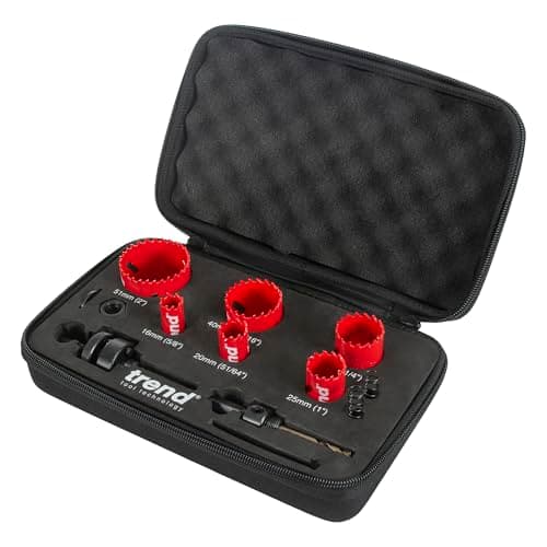 Image of Trend 6-Piece Electrician Hole Saw Set, 19mm to 76mm Diameter, Fast Cutting and Long-Lasting Blades, HS/Set/6