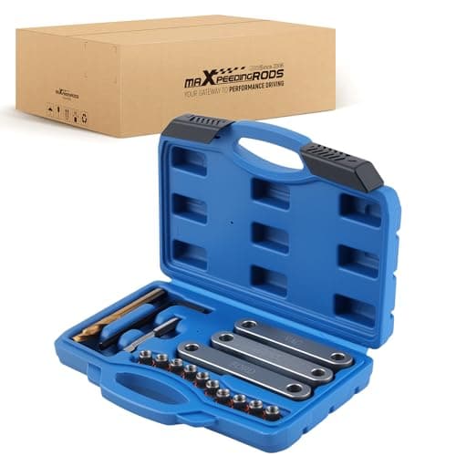 Image of maXpeedingrods Brake Caliper Thread Repair Tool Kit for VW Golf 4 Golf Variant Beetle Audi A3 A4 Ford VAG Opel M9x1.25mm Steel Repair Tool Set