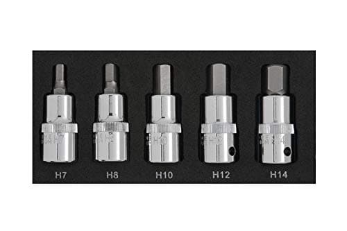 Image of BlueSpot 5PCE 1/2" Hex Bit Set (H7-H14) (EVA Foam)