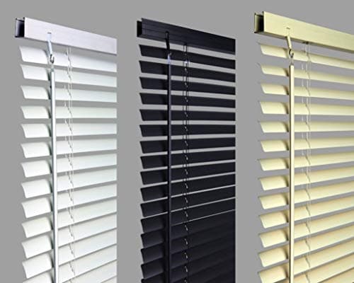 Image of New 60cm BLACK Pvc Venetian Blinds, AVAILABLE IN 10 SIZES AND 3 COLOURS .. Original "umlout ©" branded