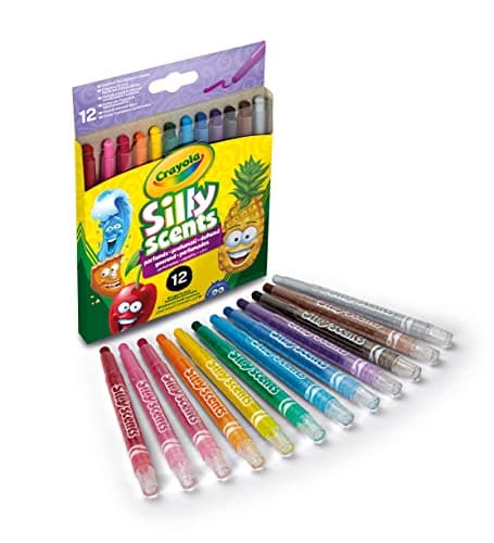 Image of CRAYOLA Silly Scents Mini Twistable Crayons - Assorted Colours (Pack of 12) | So Smelly, You Won't Believe Your Nose! | Ideal for Kids Aged 3+
