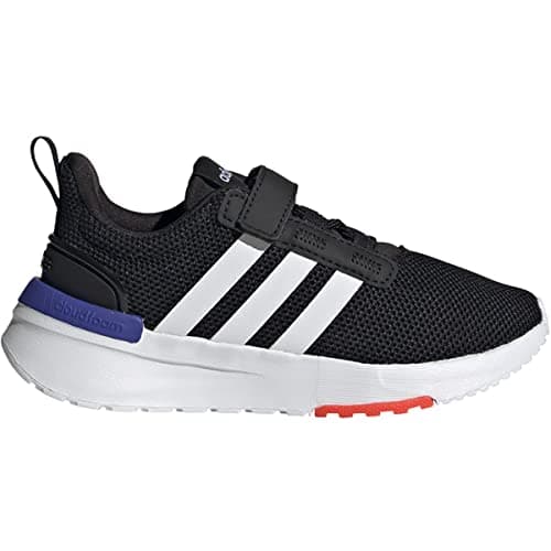 Image of adidas Racer TR21 Running Shoe, Black/White/Sonic Ink, 3.5 US Unisex Big Kid