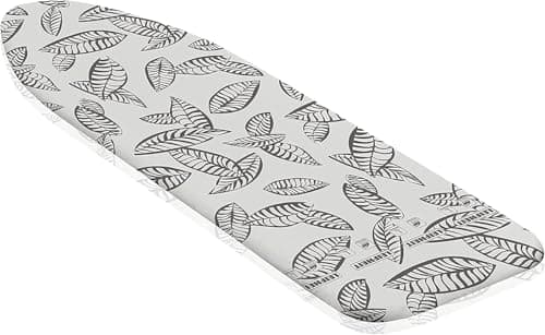 Image of Leifheit Perfect Steam L/Universal Ironing Board Cover, max. 140x45cm, for steam stations, ideal heat distribution through perforation, Iron Board Cover with elasticated waistband