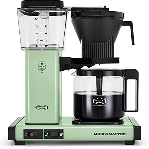 Image of Moccamaster 53925 KBGV Select 10-Cup Coffee Maker, Pistachio Green, 40 ounce, 10-Cup, 1.25L