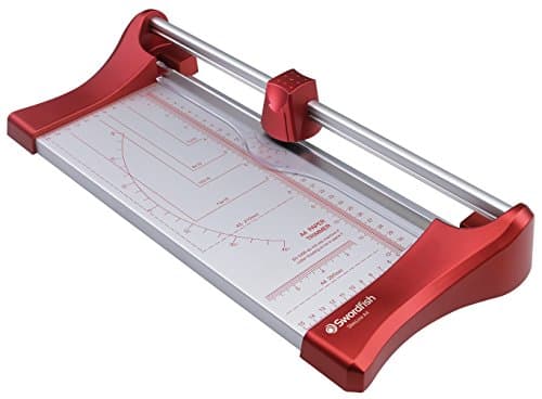 Image of Swordfish 40262 Slimline A4 10 Sheet Rotary Paper Trimmer/Guillotine - Red