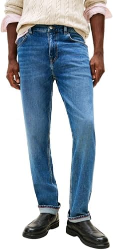 Image of Tommy Hilfiger Men Straight Denton STR SEP Indigo MW0MW41901 Straight, Denim, 36W / 34L
