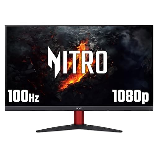 Image of acer Nitro KG242YE 24 inch Full HD (1920 x 1080) Gaming Monitor - 100Hz, 4ms, IPS Panel, FreeSync, 99% sRGB, Speakers, HDMI, VGA