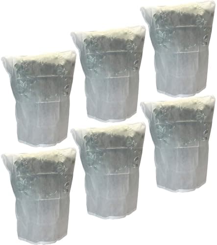 Image of Selections Fleece Plant Frost Protection Covers Jackets 110cm x 90cm (Pack of 6) Extra Durable 70gsm