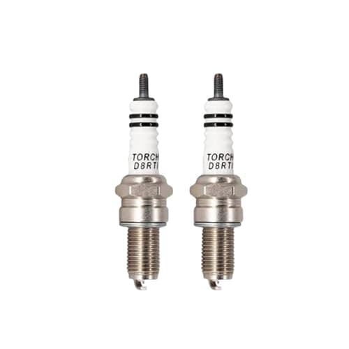 Image of TORCH 2PCS D8RTI Iridium Spark Plug Repalce for DR8EA D8EA DR8EIX DR8EGP DPR8EA-9 Spark Plug, for R6G Spark Plug, for X24ESZU9 IX24 X24ESR-U Spark Plug, OEM