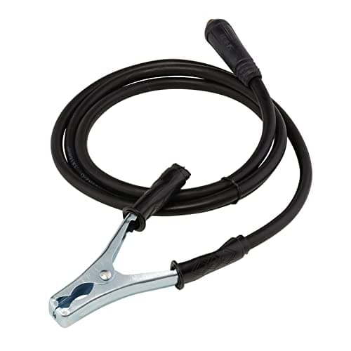 Image of Draper 20930 MMA Welding Earth Lead and Clamp with 10/25 Dinse-Type Plug, 1.8m, 200A