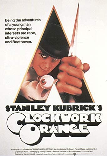 Image of Clockwork Orange v2 Movie Poster Framed or Unframed Glossy Poster (A3 297 × 420 mm Unframed)