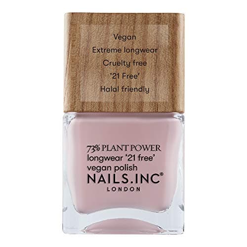 Image of Nails.INC 73% Plant Power Nail Polish, Long Lasting Nail Color Lasts Up to 10 Days, Quick Drying, Cruelty Free, Vegan, 21 Free Formula, Mani Meditation, (14ml)