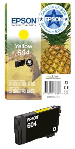 Image of Epson 604 Pineapple, Genuine Yellow Ink Cartridge