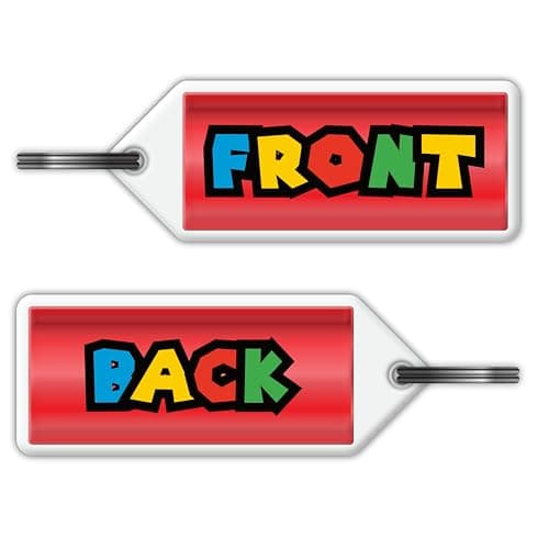 Image of Super Mario Inspired Custom Personalised Keyring - Customised Key Ring For Boys & Girls