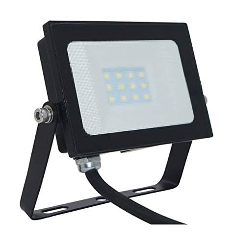 Image of Phoebe LED Floodlight 10W Atlas-Mini IP65 (60W Equivalent) 4000K Cool White Black 750lm Floodlights Security External Outdoor Weatherproof Light