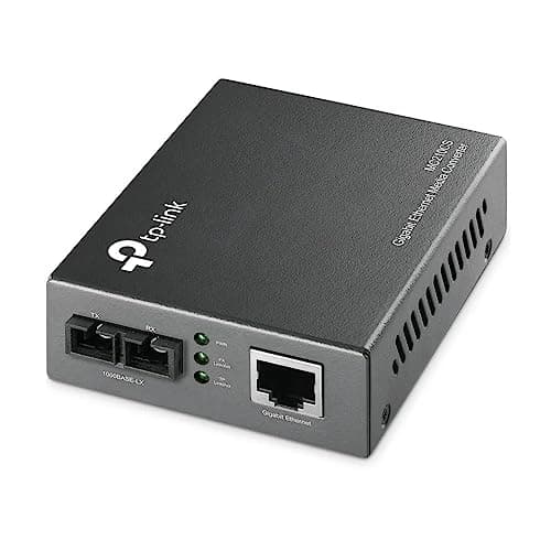 Image of TP-Link MC210CS Gigabit Single-Mode Media Converter, Fiber to Ethernet, 1000Base-LX to RJ45 Ethernet, Complies with IEEE 802.3ab/802.3z, SC Port, 1310nm, Auto-Negotiation, Plug & Play, Up to 20km