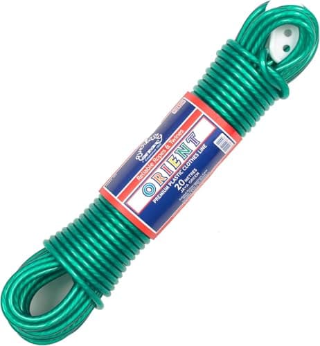 Image of Everlasto 25m 'Orient' PVC Clothes/Washing Line 4.8mm Thick - Green
