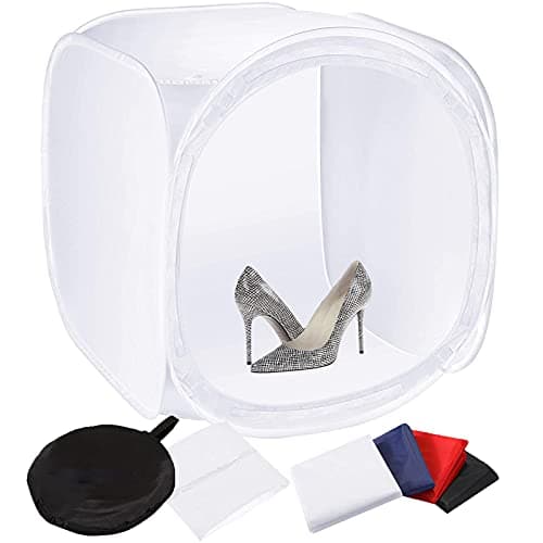 Image of 32"/80cm Photo Studio Box Light Cube Tent with 4 Backdrop, Lightbox Photo Box Studio Light Box Photo Booth Studio Shooting Tent for Product Photography