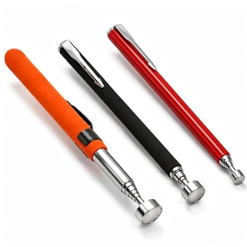 Image of 3 Pcs Telescopic Magnetic Pickup Tool Set, Heavy Duty Retractable Magnet with Strong 8lb Pull for Picking Up Small Parts and Metal Objects Retrieving Screws, Nuts & Metal Parts