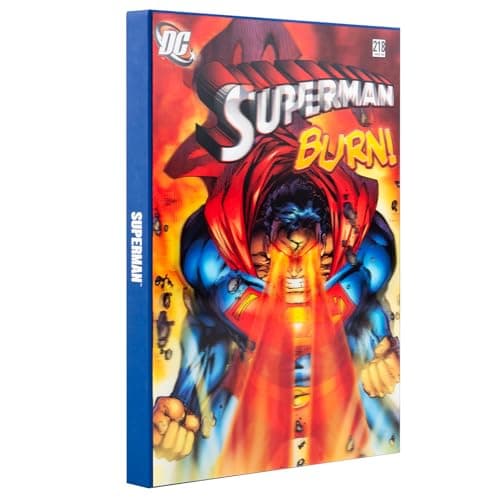 Image of Grupo Erik A5 Notebook Hardback - DC Comics Superman Gifts | Bullet Journal Dotted Note Book, Dotted Notebook A5 Sketchbook | Lenticular 3D Cover Effect