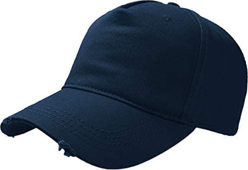 Image of Atlantis Cargo Weathered Visor 5 Panel Cap - Navy - Os