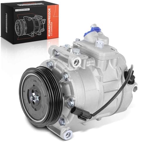 Image of Frankberg AC Compressor with Clutch Compatible with 5 Series E60 5 Series Tourng E61 7 Series E65/E66/E67 Replace# 64509174802, Oil pre-filled