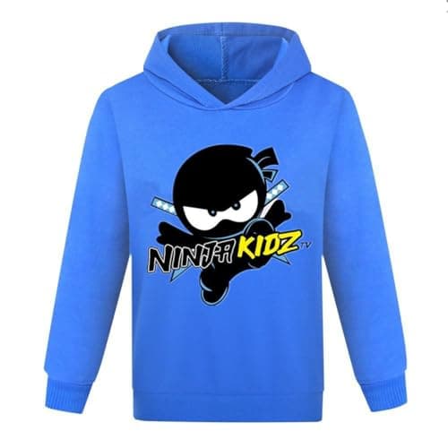 Image of shumintaojin Kids Boys' Hoodies Girls' Sweatshirts cotton Long sleeved fashion pullover shirt Game Cartoon Clothing top 5-13Years (UK, Age, 6 Years, 7 Years, Regular, Blue)
