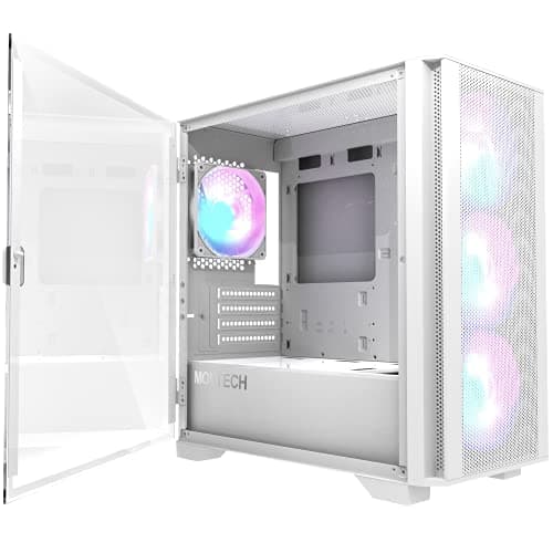 Image of Montech AIR 100 ARGB, Micro-ATX, Tempered Glass - weiß
