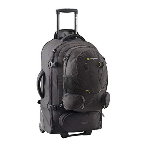 Image of Caribee SkyMaster II 70 L Travel Trolley with Removable Backpack and Backpack Function, black, 70 Litres, rolling suitcase
