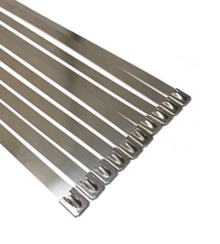 Image of TR Stainless Steel Cable ties- Metal cable ties SS304& SS3016 steel EXTRA LONG AND LARGE (HEAVY DUTY) 10pieces (12.0mmx500mm)