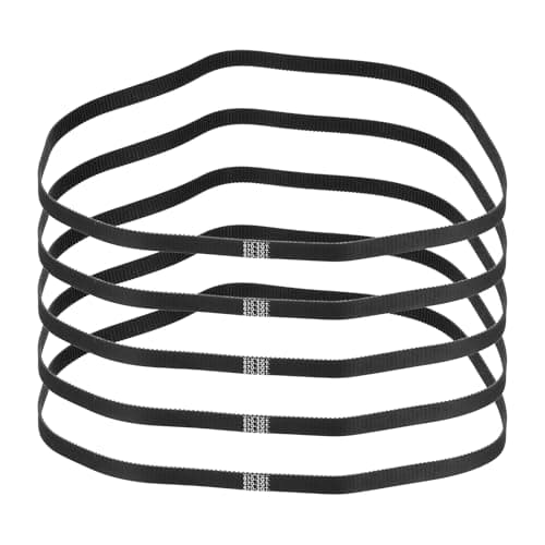 Image of sourcing map 670mm GT-2 Timing Belt, 5pcs 9mm Width 2mm Pitch 3D Printing GT-2 Timing Belt Closed Loop Rubber, Black
