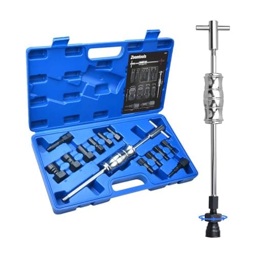 Image of Zoomtools 13PC 8-32MM Blind Hole Inner Internal Bearing Puller Tool Set Bearing Remval Remover Kit with Slide Hammer and Expandable Collets for Auto & Motorcycle (13PC 2x(8+10mm))
