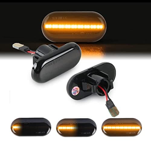 Image of OZ-LAMPE Turn Signal Light for Fortwo W453 C453 Nissan Interstar Primastar Kubistar Opel Movano Vivaro Renault Clio Espace Kangoo Laguna Megane SCÉNIC Twingo Master, Dynamic Side Repeater Smoked
