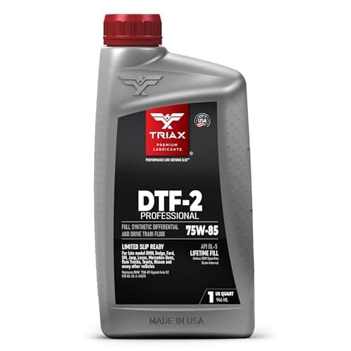Image of TRIAX DTF-2 Professional 75W-85 GL-5 - Full Synthetic Gear Oil - Differentials - Drivetrain - Lifetime Fill - Limited Slip Compatible - High-Performance - 1 Quart / 0.946 L