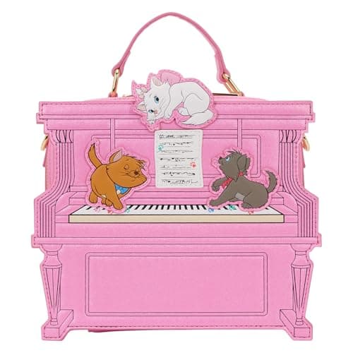 Image of Loungefly Aristocats Figural Piano Crossbody Bag