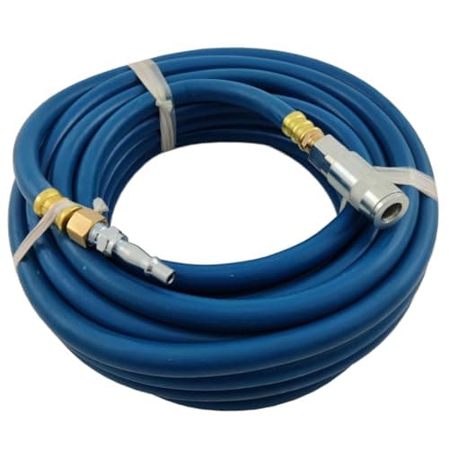 Image of 10M Air Hose & Fittings Heavy Duty 8mm Air Line with Male Adaptor & Female Coupling