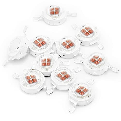 Image of CHANZON 10 pcs High Power Led Chip 5W Red (1200mA / DC 2V - 2.4V / 5 Watt) Super Bright Intensity SMD COB Light Emitter Components Diode 5 W Bulb Lamp Beads DIY Lighting