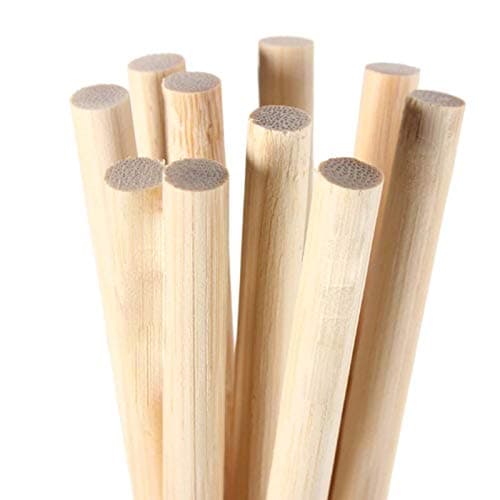Image of Dowel 15mm x 30cm x 5 Rods Long Rich Smooth Pine Wood 15mm Diameter Used for Trade, DIY, Craft, Baking, Cakes, Stands